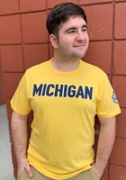47 Michigan Wolverines Gold Franklin Fieldhouse Edition Short Sleeve Fashion T Shirt