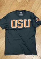 47 Oklahoma State Cowboys Black Franklin Fieldhouse Logo Short Sleeve Fashion T Shirt