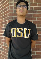 47 Oklahoma State Cowboys Black Franklin Fieldhouse Logo Short Sleeve Fashion T Shirt