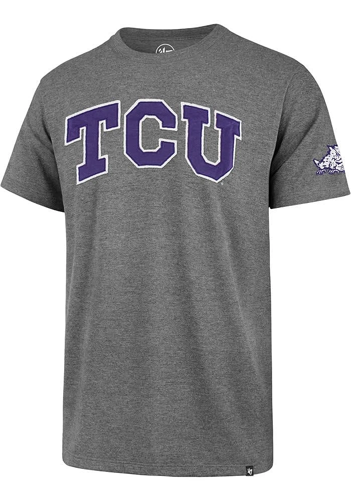47 TCU Horned Frogs Grey Franklin Fieldhouse Short Sleeve Fashion T Shirt