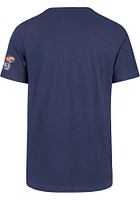 47 Kansas Jayhawks Blue Rock Chalk Franklin Fieldhouse Short Sleeve Fashion T Shirt