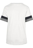 47 Penn State Nittany Lions Womens White Frankie Sleeve Stripe Short T-Shirt