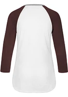 47 Texas A&M Aggies Womens White Frankie Raglan LS Tee