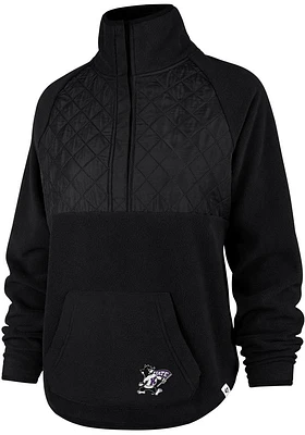 47 K-State Wildcats Womens Black Vail Qtr Zip
