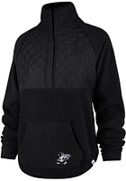 47 K-State Wildcats Womens Black Vail Qtr Zip