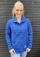 47 Kansas Jayhawks Womens Blue Vail Qtr Zip