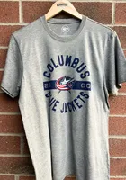 47 Columbus Blue Jackets Grey Roundabout Club Short Sleeve T Shirt