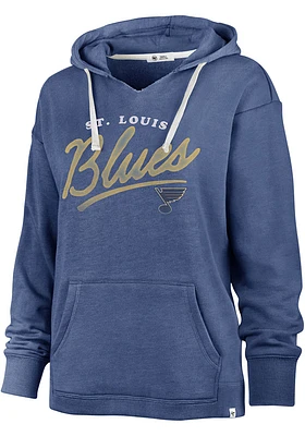 47 St Louis Blues Womens Blue Emerson Hooded Sweatshirt