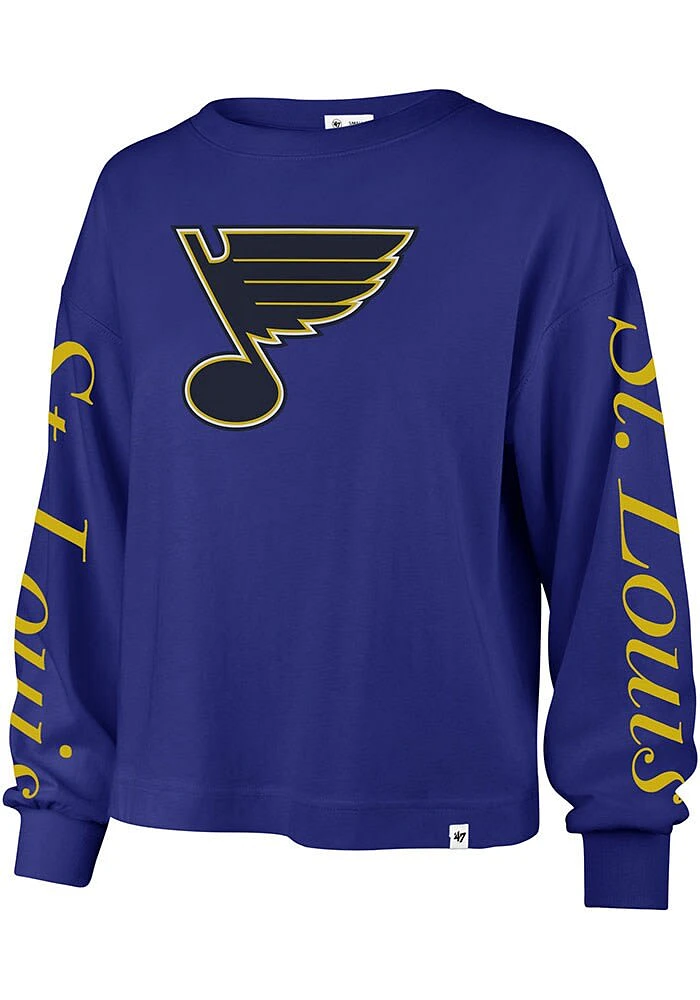47 St Louis Blues Womens Blue Marlow LS Tee