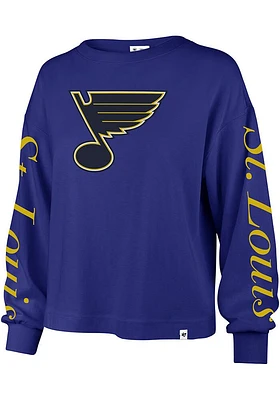47 St Louis Blues Womens Blue Marlow LS Tee
