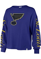 47 St Louis Blues Womens Blue Marlow LS Tee