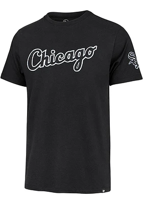47 Chicago White Sox Black Wordmark Fieldhouse Short Sleeve Fashion T Shirt