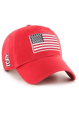 47 St Louis Cardinals Heritage Front Clean Up Adjustable Hat - Red
