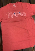 47 Philadelphia Phillies Red Wordmark Scrum Short Sleeve Fashion T Shirt