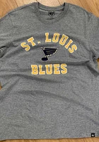 47 St Louis Blues Grey Varsity Arch Super Rival Short Sleeve T Shirt