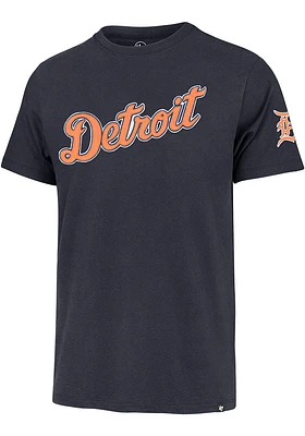 47 Detroit Tigers Navy Blue Wordmark Fieldhouse Short Sleeve Fashion T Shirt