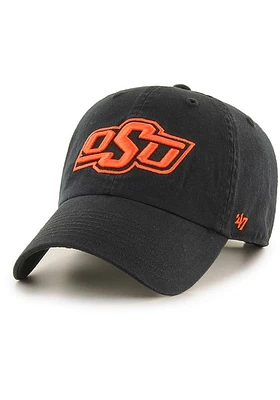 47 Oklahoma State Cowboys Logo Clean Up Adjustable Hat - Black
