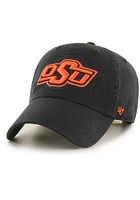 47 Oklahoma State Cowboys Logo Clean Up Adjustable Hat - Black