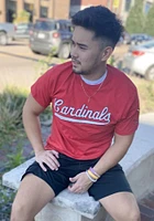 47 St Louis Cardinals Red Wordmark Fieldhouse Short Sleeve Fashion T Shirt