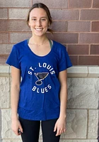 47 St Louis Blues Womens Blue Powergrab Short Sleeve T-Shirt