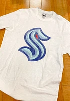 47 Seattle Kraken White Primary Logo Short Sleeve Fashion T Shirt
