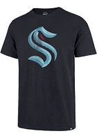 47 Seattle Kraken Navy Blue Primary Logo Short Sleeve Fashion T Shirt