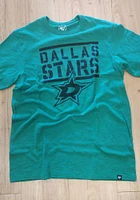 47 Dallas Stars Kelly Green Letterpress Scrum Short Sleeve Fashion T Shirt