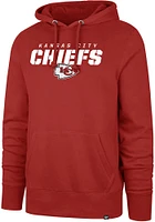 47 Kansas City Chiefs Mens Red Traction Headline Long Sleeve Hoodie