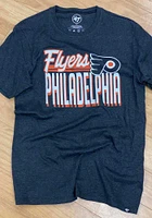 47 Philadelphia Flyers Black Splitter Short Sleeve T Shirt