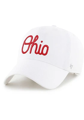 47 Ohio State Buckeyes Script Clean Up Adjustable Hat