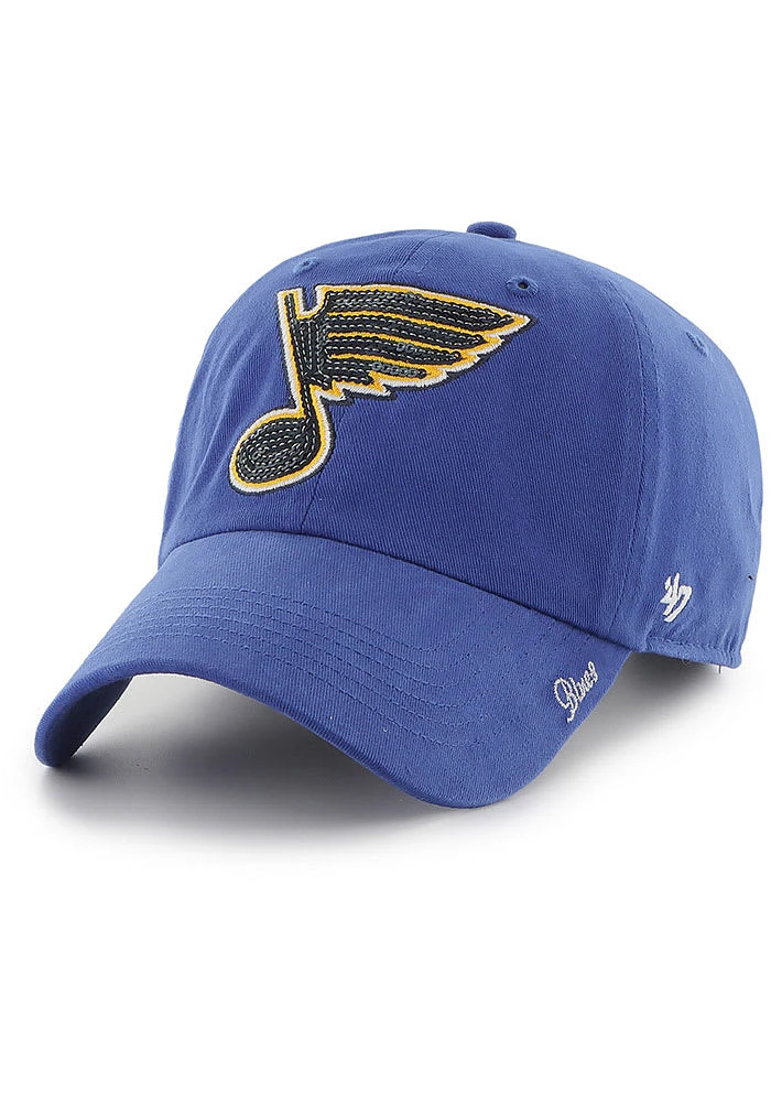 47 St Louis Blues Sparkle Clean Up Womens Adjustable Hat