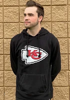 47 Kansas City Chiefs Mens Black Retro Imprint Headline Long Sleeve Hoodie