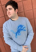 47 Detroit Lions Mens Grey Imprint Headline Long Sleeve Crew Sweatshirt