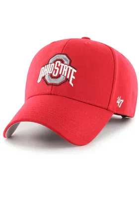 47 Ohio State Buckeyes Curved MVP Adjustable Hat - Red