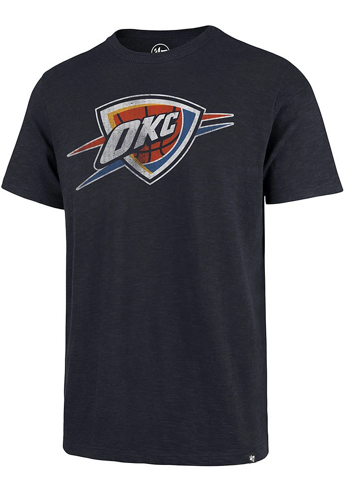 47 Oklahoma City Thunder Navy Blue Grit Scrum Short Sleeve Fashion T Shirt