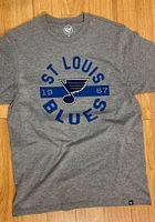 47 St Louis Blues Grey Round About Club Short Sleeve T Shirt