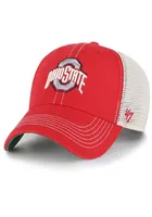 47 Ohio State Buckeyes White Trawler Clean Up Adjustable Hat - Red