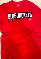 47 Columbus Blue Jackets Red Block Super Rival Short Sleeve T Shirt