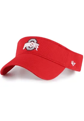 47 Ohio State Buckeyes Mens Red Clean Up Adjustable Visor