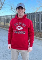 47 Kansas City Chiefs Mens Red Varsity Arch Headline Long Sleeve Hoodie