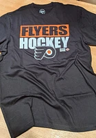 47 Philadelphia Flyers Black Blockout Super Rival Short Sleeve T Shirt