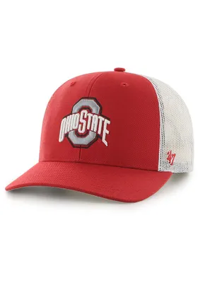 47 Ohio State Buckeyes Logo Trucker Adjustable Hat - Red