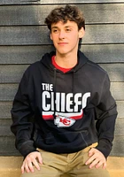 47 Kansas City Chiefs Mens Black Logo Regional Headline Long Sleeve Hoodie