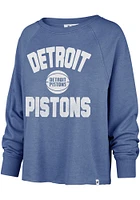 47 Detroit Pistons Womens Blue Emerson Crew Sweatshirt