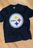 47 Pittsburgh Steelers Black Imprint Super Rival Short Sleeve T Shirt