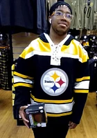 47 Pittsburgh Steelers Mens Black Lacer Fashion Hood