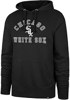 47 Chicago White Sox Mens Black Varsity Arch Headline Long Sleeve Hoodie
