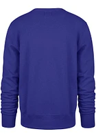 47 Kansas City Royals Mens Blue Varsity Arch Headline Long Sleeve Crew Sweatshirt