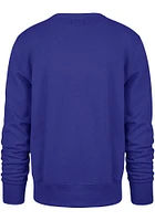 47 Chicago Cubs Mens Blue Split Squad Headline Long Sleeve Crew Sweatshirt