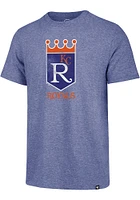 47 Kansas City Royals Blue Throwback Match Short Sleeve Fashion T Shirt